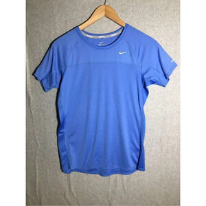 Womens Nike Shirt Athletic Gym Baby Blue Slim Fitted Casual Running Athleisure